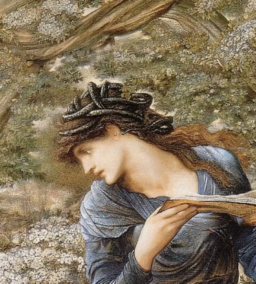 La seduzione di Merlino, opera di Edward Burne Jones, 1874 e Umanesimo